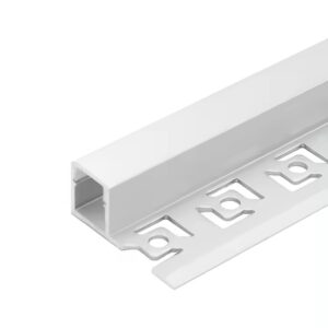 Profil Banda LED Aluminiu, rigips, incastrat, de capat, sub tencuiala, sub trepte - imagine 1