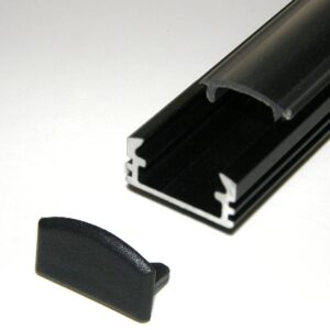 Profil Banda LED Aluminiu, Negru, Aplicat - imagine 2