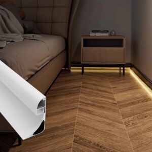 Profil aluminiu 3 metri, plinta led - imagine 5